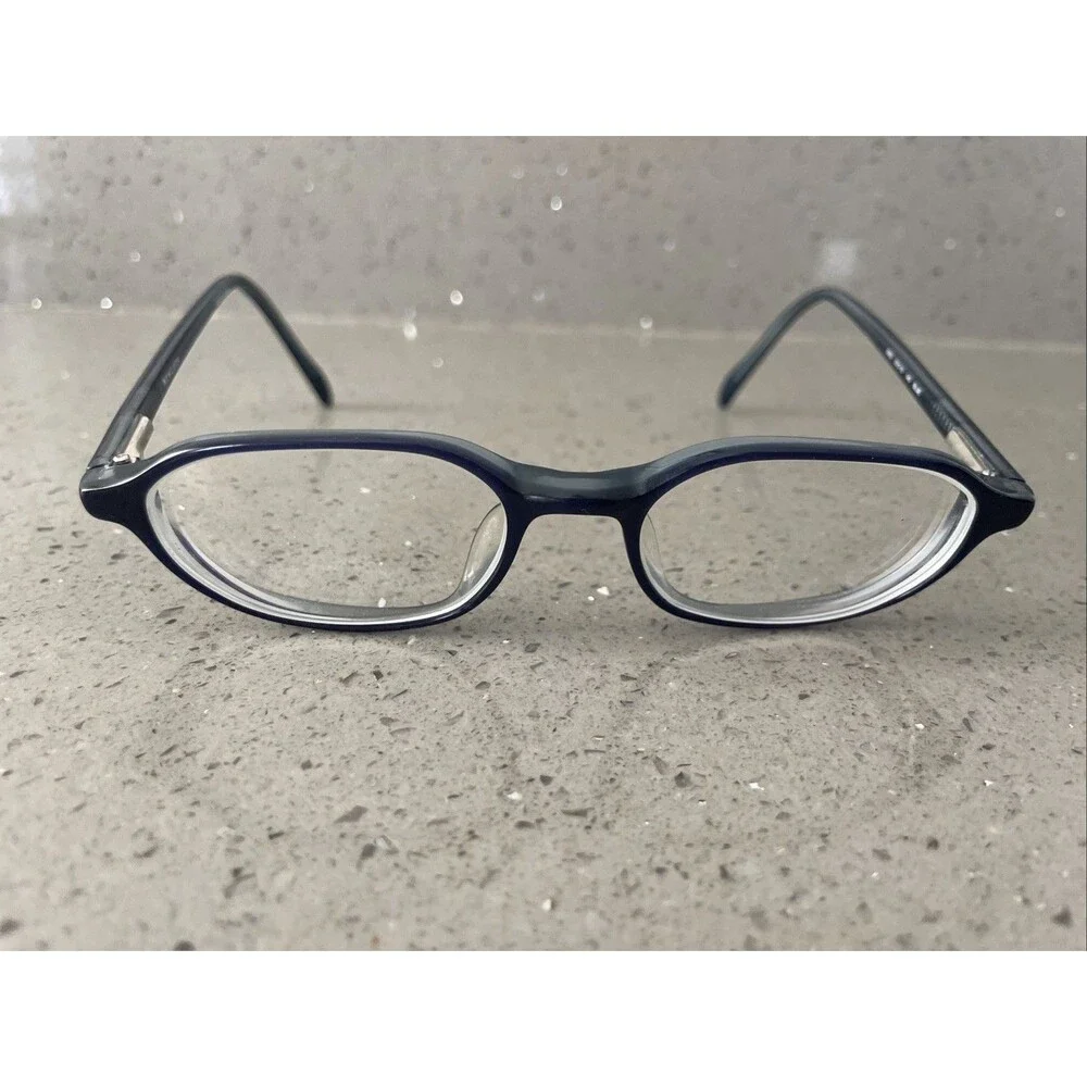 NEW LOOK EYEGLASSES FRAMES ONLY 8655 50-18-140 Blue full rim crystal acrylic